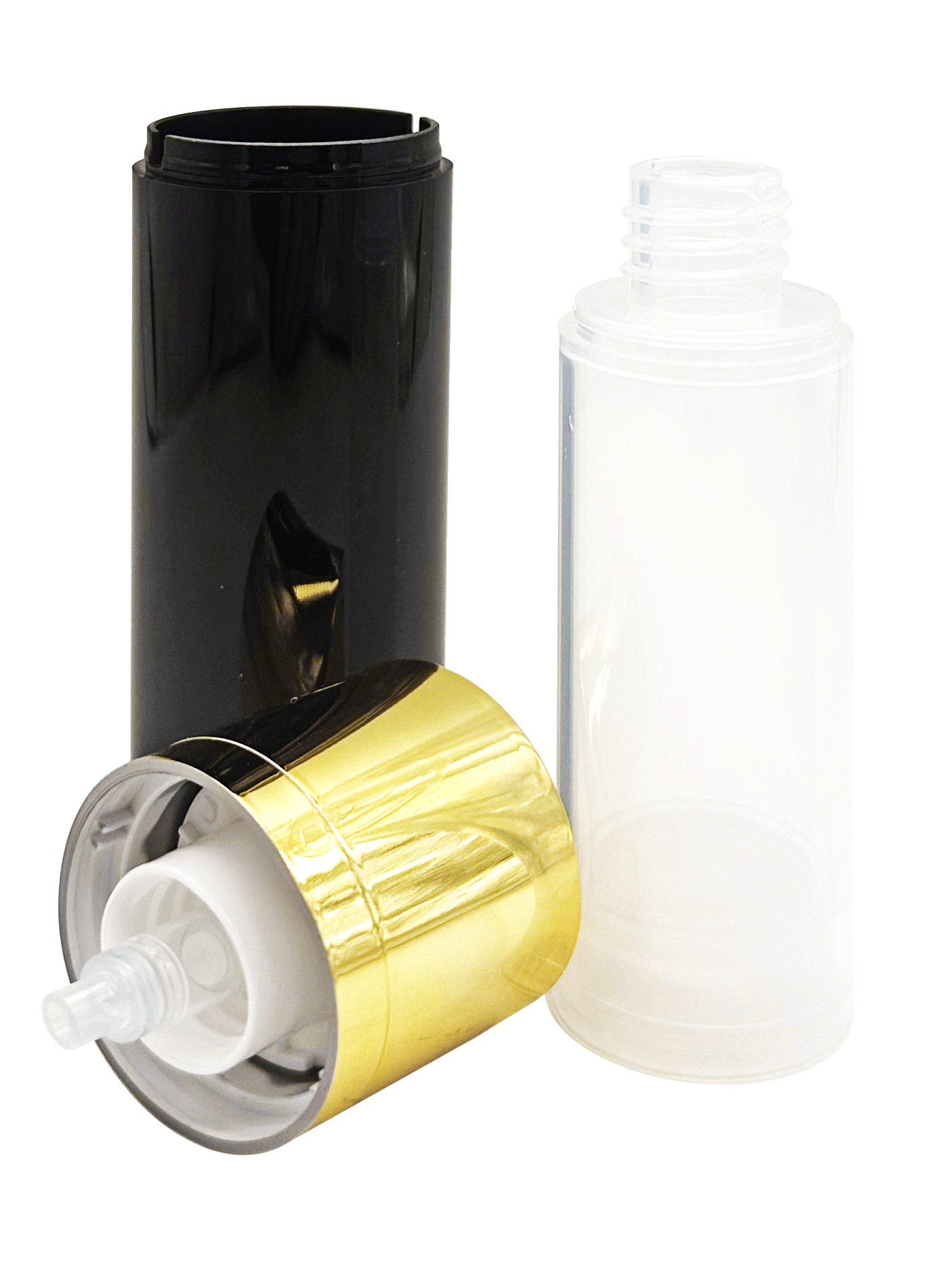 Кремовый флакон цилиндрический поворотный премиум - Превью 2